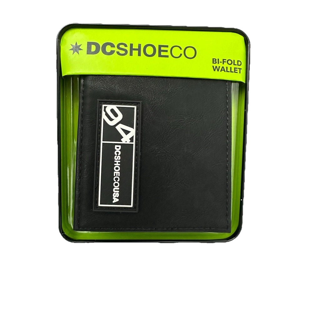 DC Shoes Men's Leather Bifold Wallet New - Picture 4 of 8